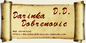 Darinka Dobrenović vizit kartica